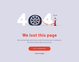 We Lost This Page Block - Responsive HTML Template