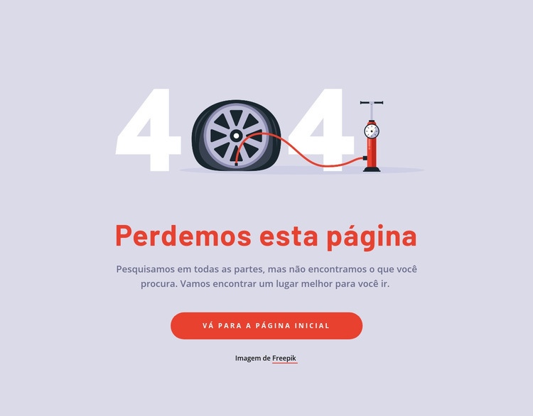 Perdemos este bloco de página Modelo HTML5