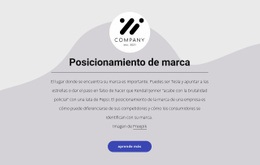 Posicionamiento De Marca - Plantilla Html De Una Página