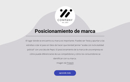 Posicionamiento De Marca - Mejor Diseño De Plantilla De Sitio Web