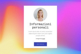Su Di Me Testo Su Gradiente - Modello Di Una Pagina Pronto Per L'Uso