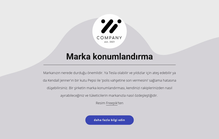 Marka konumlandırma Joomla Şablonu