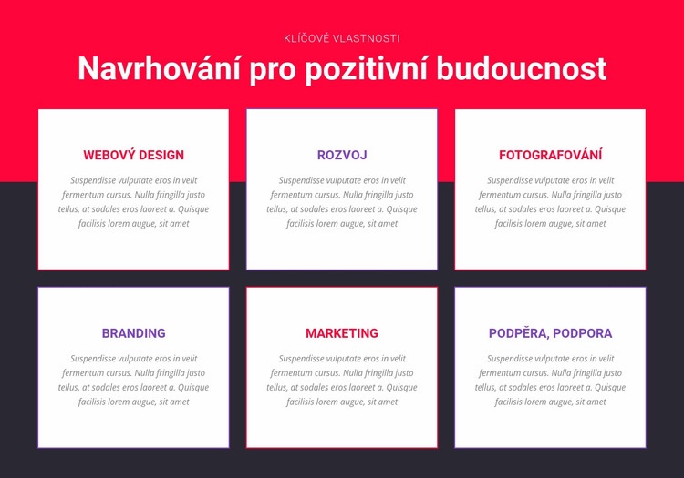 Inspirovaný design Webový design