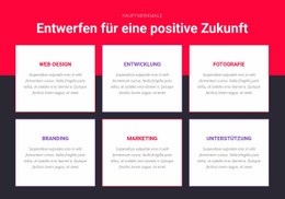Inspiriertes Design - HTML- Und CSS-Vorlage