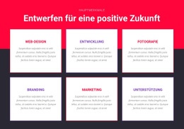 Inspiriertes Design - Beste Website-Vorlage