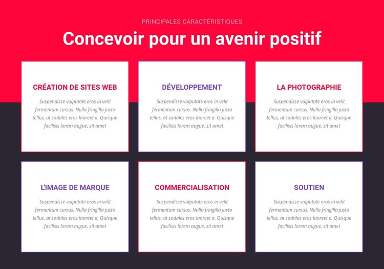 Design inspiré Modèle de site Web