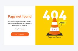 Oops, 404 Page Not Found - Html Code Example