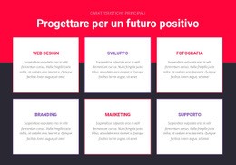 Design Ispirato Modello CSS Semplice