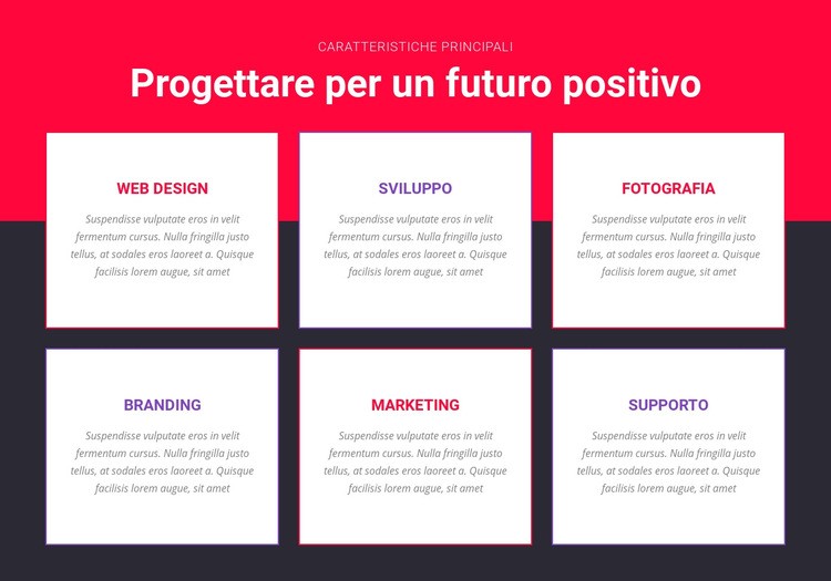 Design ispirato Modello HTML5