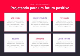 Design Inspirado - Modelo De Site De Arrastar E Soltar