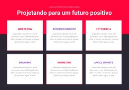 Página De Destino Multifuncional Para Design Inspirado