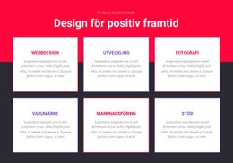 Inspirerad Design - HTML- Och CSS-Mall