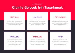 İlham Veren Tasarım Için Çok Amaçlı Tek Sayfalık Şablon