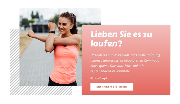 Laufen ist einfach CSS-Vorlage