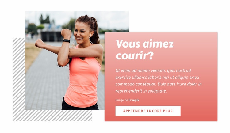 La course est simple Créateur de site Web HTML