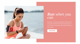 Run When You Can - Free HTML Website Builder