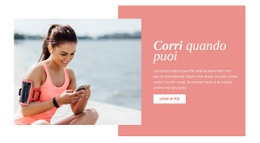 Corri Quando Puoi - Free HTML Website Builder