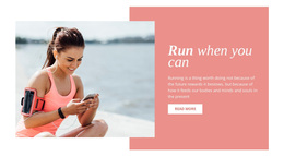 Run When You Can Joomla Page Builder Free