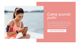 Corra Quando Puder - Modelo De Página HTML