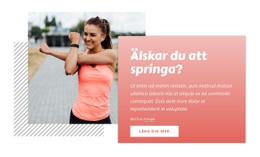 Att Springa Är Enkelt - Mall För Webbdesign