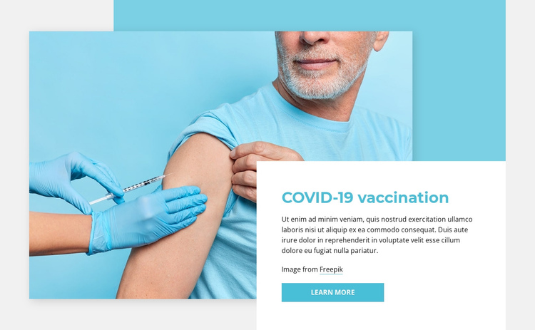 COVID-19 vaccination Website Builder Software