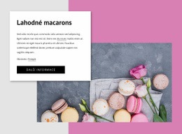 Lahodné Macarons Šablona