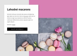 Lahodné Macarons Šablona Webové Stránky