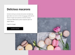 Responsive HTML For Delicious Macarons