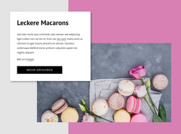 Leckere Macarons - Responsive HTML5-Vorlage