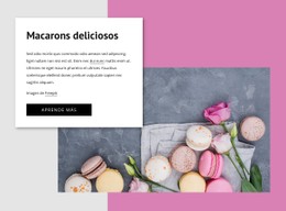 HTML Adaptable Para Macarons Deliciosos