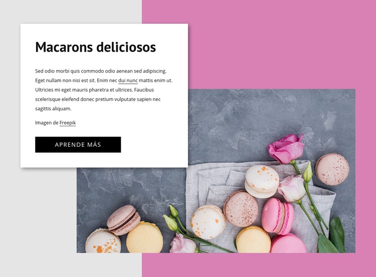 Macarons deliciosos Plantilla CSS