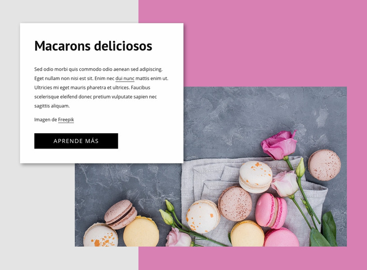 Macarons deliciosos Plantilla Joomla