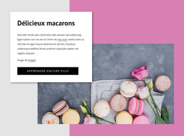 Délicieux Macarons - Modèle HTML5 Réactif