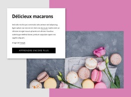 Délicieux Macarons - Modèle D'Une Page Gratuit