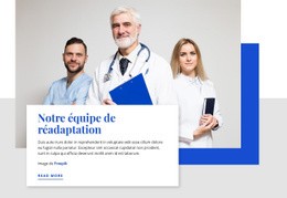 Notre Équipe De Réadaptation - Page De Destination