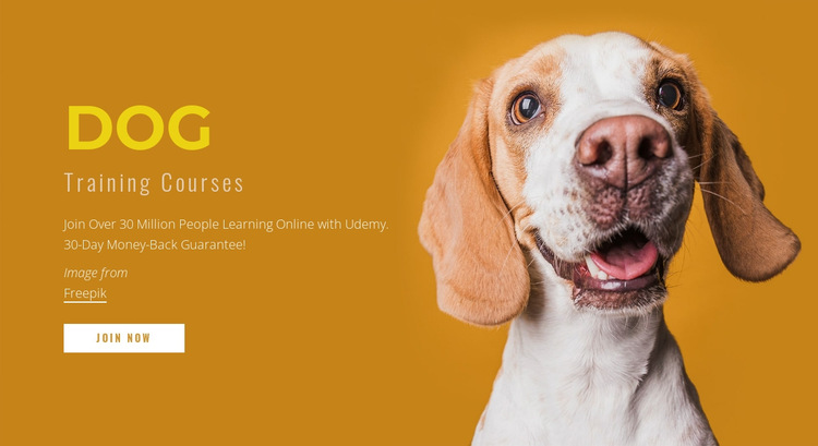 How to train your dog HTML5 Template