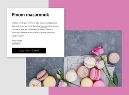 Reszponzív HTML A Következőhöz: Finom Macaronok