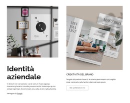 Direzione Creativa Modello Di Layout CSS