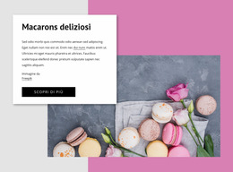 Modello Joomla Pronto Per L'Uso Per Macarons Deliziosi