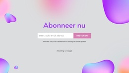 Inschrijfformulier Op Abstracte Achtergrond - HTML Page Creator