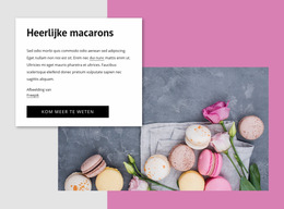 Klaar Voor Gebruik Joomla-Sjabloon Voor Heerlijke Macarons