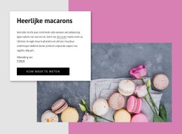 Heerlijke Macarons - Gratis Sjabloon Van Één Pagina