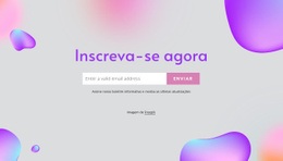 Formulário De Inscrição Em Fundo Abstrato - HTML Page Creator