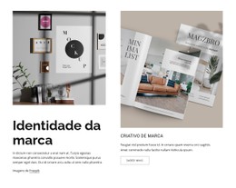 Direção Criativa Modelo De Layout CSS