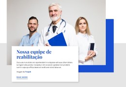 Nossa Equipe De Reabilitação Modelo De Layout CSS