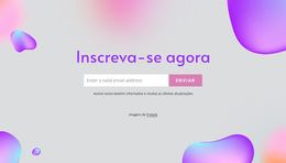 Formulário De Inscrição Em Fundo Abstrato - Modelo De Site Para Celular