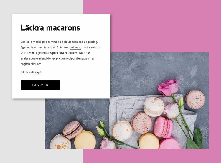 Läckra macarons Mall