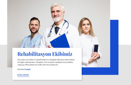 Rehabilitasyon Ekibimiz - Bir Sayfalık Şablon