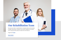 Premium Web Page Design For Our Rehabilitation Team