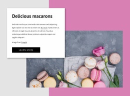 Delicious Macarons - Best One Page Website